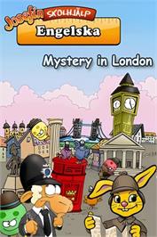Title screen of Josefiina Alkupolku: Englannin Kieli - Mysteeri Lontoossa on the Nintendo DS.